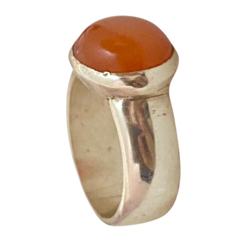 خاتم من فضة وحجر العقيق