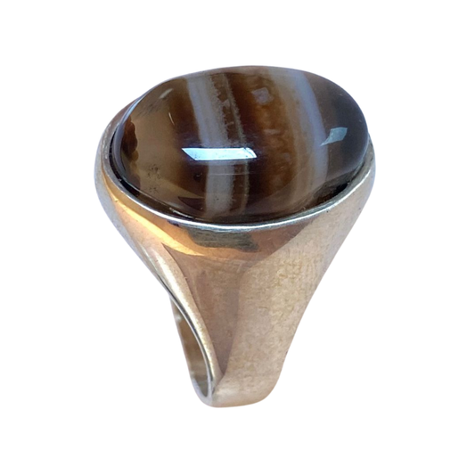 خاتم من فضة وحجر العقيق السليماني