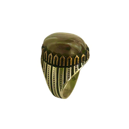 خاتم من فضة وحجر العقيق السليماني